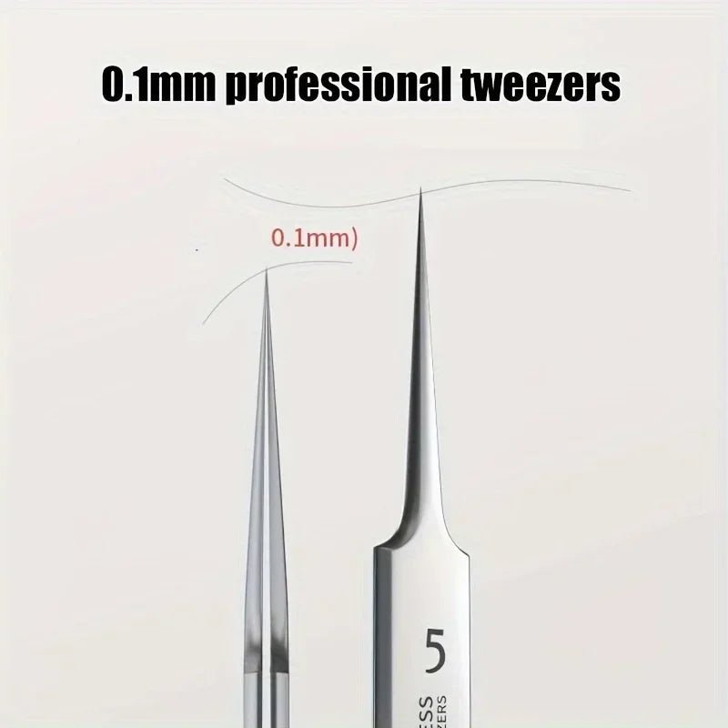 1 Pack Extra Fine No. 5 Cellular Acne Blackhead Tweezers - Facial Beauty Remove Acne Needle Tools for Skin Care - Chic Cart