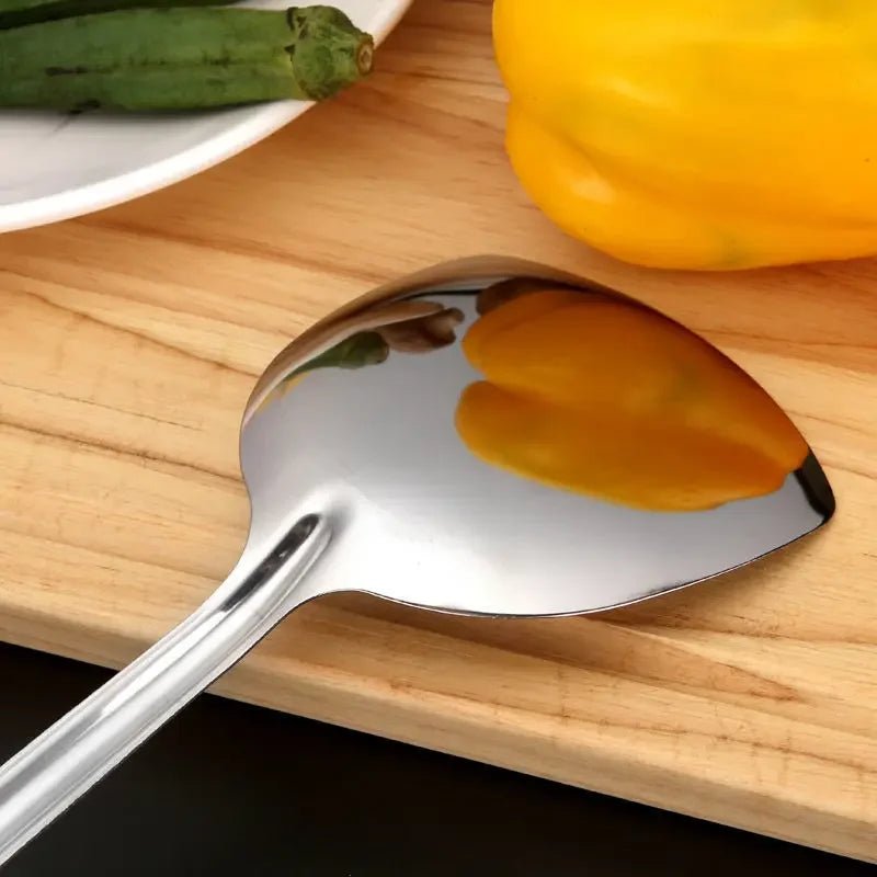 Stainless Steel Cookware Non - stick Pastry Spatula Wooden Handle Soup Ladle Rice Spoon Hot Pot Colander Kitchen Cooking Utensils - Chic Cart
