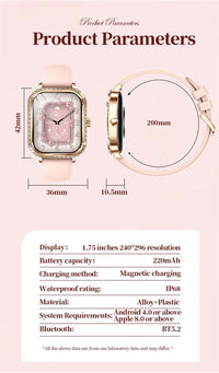 LIGE Smart Watches for Women Waterproof Bluetooth Call Fitness Tracker Smartwatch Mujer Digital Womens Watch Heart Rate Monitor - Chic Cart