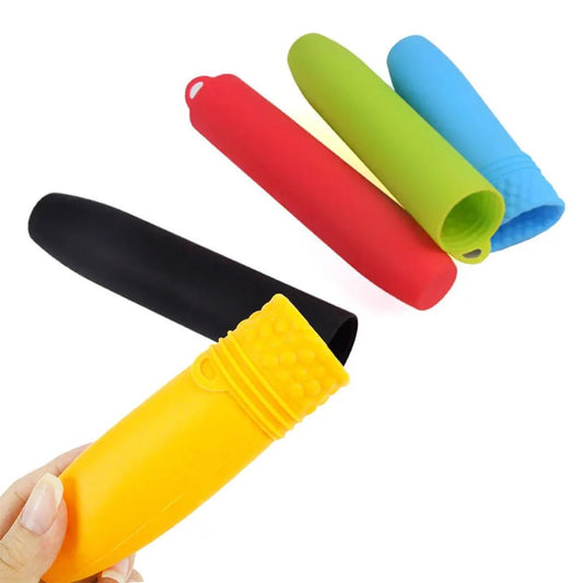 Silicone World Silicone Pot Handle Cover Saucepan Holder Sleeve Slip Cover Grip Cookware Parts Pan Handle Unique Kitchen Tools - Chic Cart