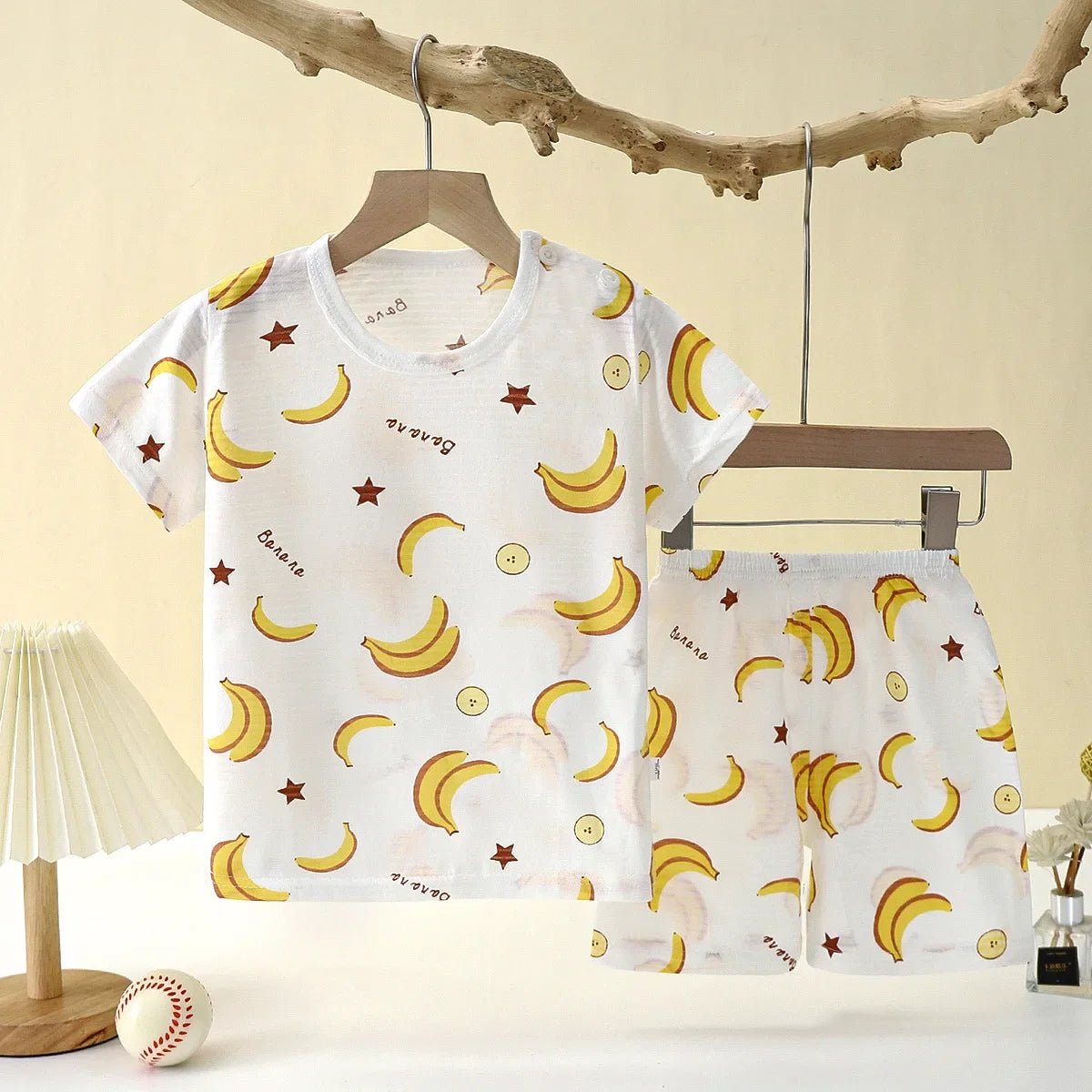 Children's Clothing Summer Short Sleeve Home Sleepwear Children Sets Kids Clothes Boy Girl T-shirt shorts Cotton Suit Baby - Chic Cart