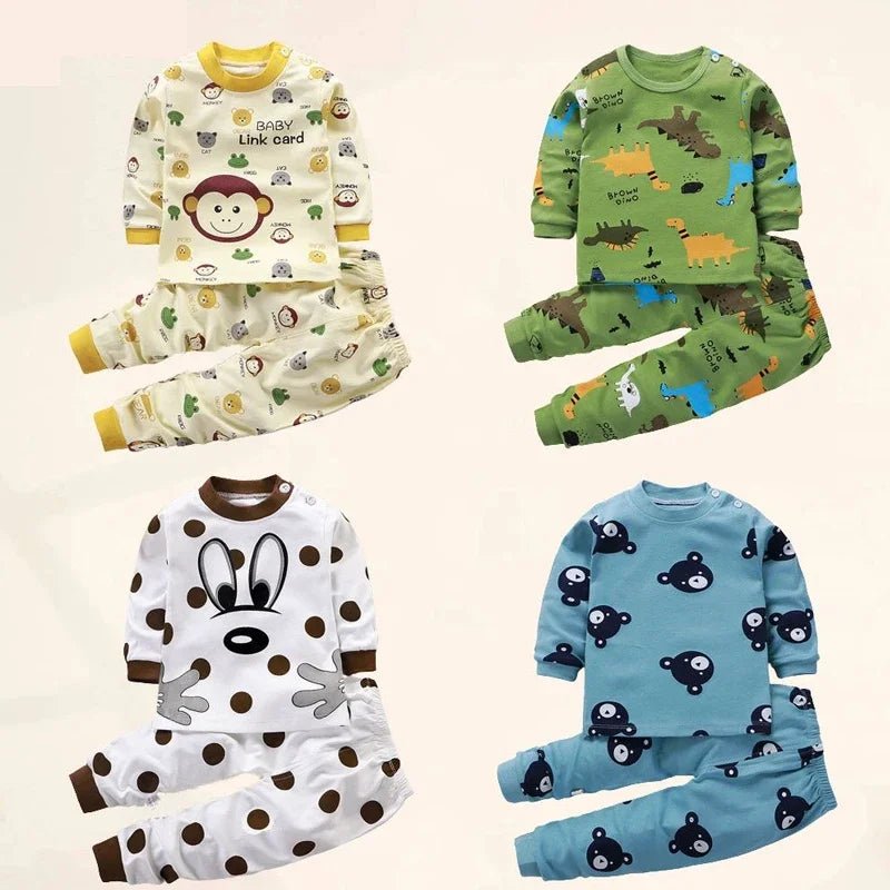 Kids Clothes Children Sets Children's Clothing Boys Girls CottonAutumn winter Clothing Pants Sleepwear Underwear Christmas Gift - Chic Cart