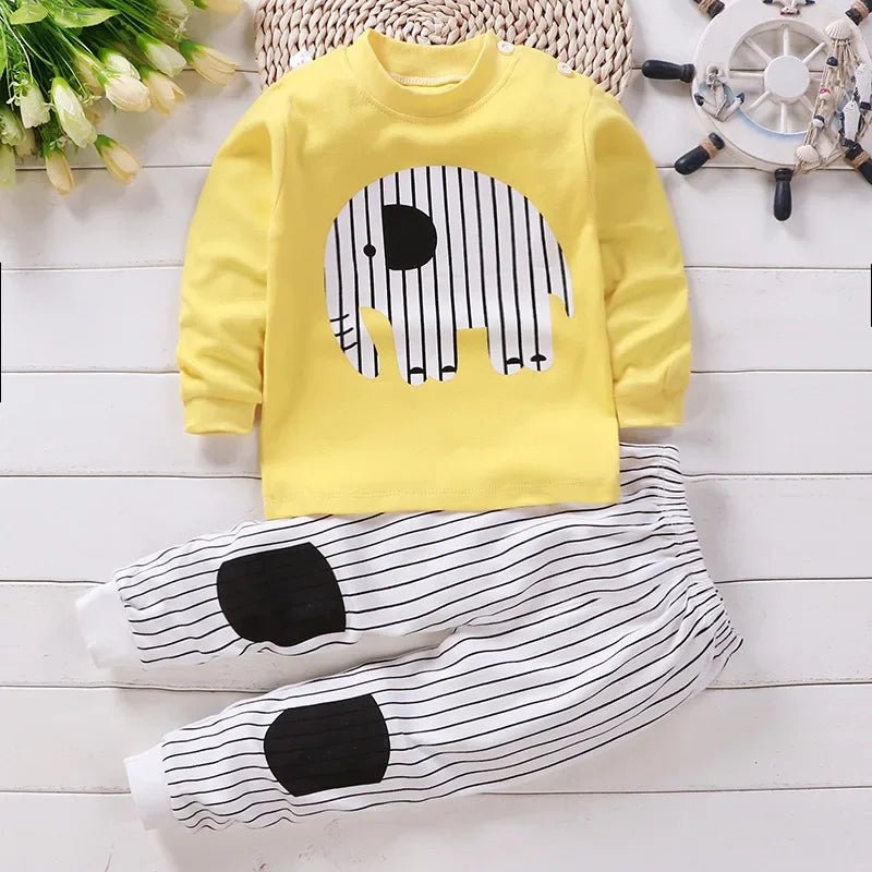 Kids Clothes Children Sets Children's Clothing Boys Girls CottonAutumn winter Clothing Pants Sleepwear Underwear Christmas Gift - Chic Cart