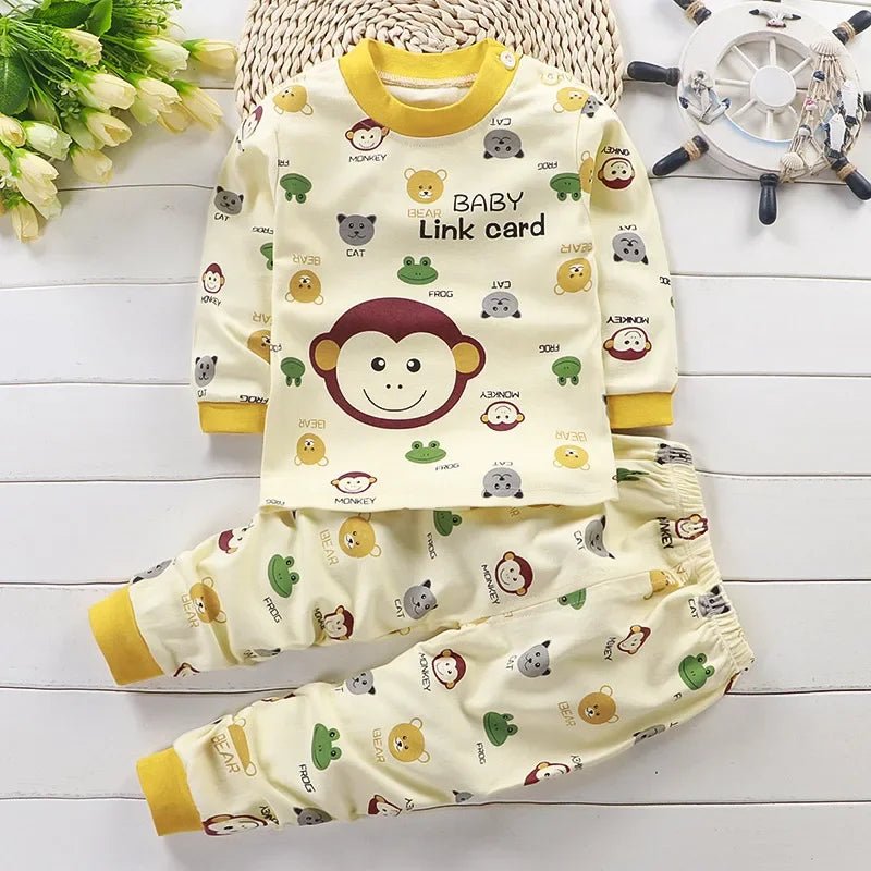 Kids Clothes Children Sets Children's Clothing Boys Girls CottonAutumn winter Clothing Pants Sleepwear Underwear Christmas Gift - Chic Cart