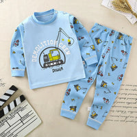 Kids Clothes Children Sets Children's Clothing Boys Girls CottonAutumn winter Clothing Pants Sleepwear Underwear Christmas Gift - Chic Cart