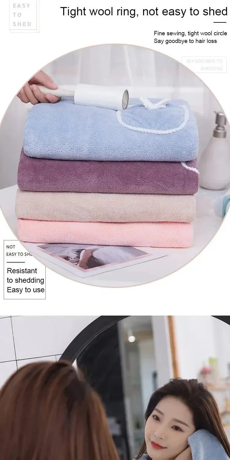 Womens Bath Towels Girls Wearable 140*85Cm Fast Drying Bathing Beach Spa Bathrobes Wash Clothing, Shower Bath And Gym Towel - Chic Cart