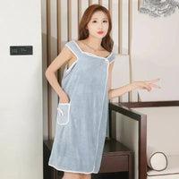 Womens Bath Towels Girls Wearable 140*85Cm Fast Drying Bathing Beach Spa Bathrobes Wash Clothing, Shower Bath And Gym Towel - Chic Cart