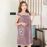 Womens Bath Towels Girls Wearable 140*85Cm Fast Drying Bathing Beach Spa Bathrobes Wash Clothing, Shower Bath And Gym Towel - Chic Cart