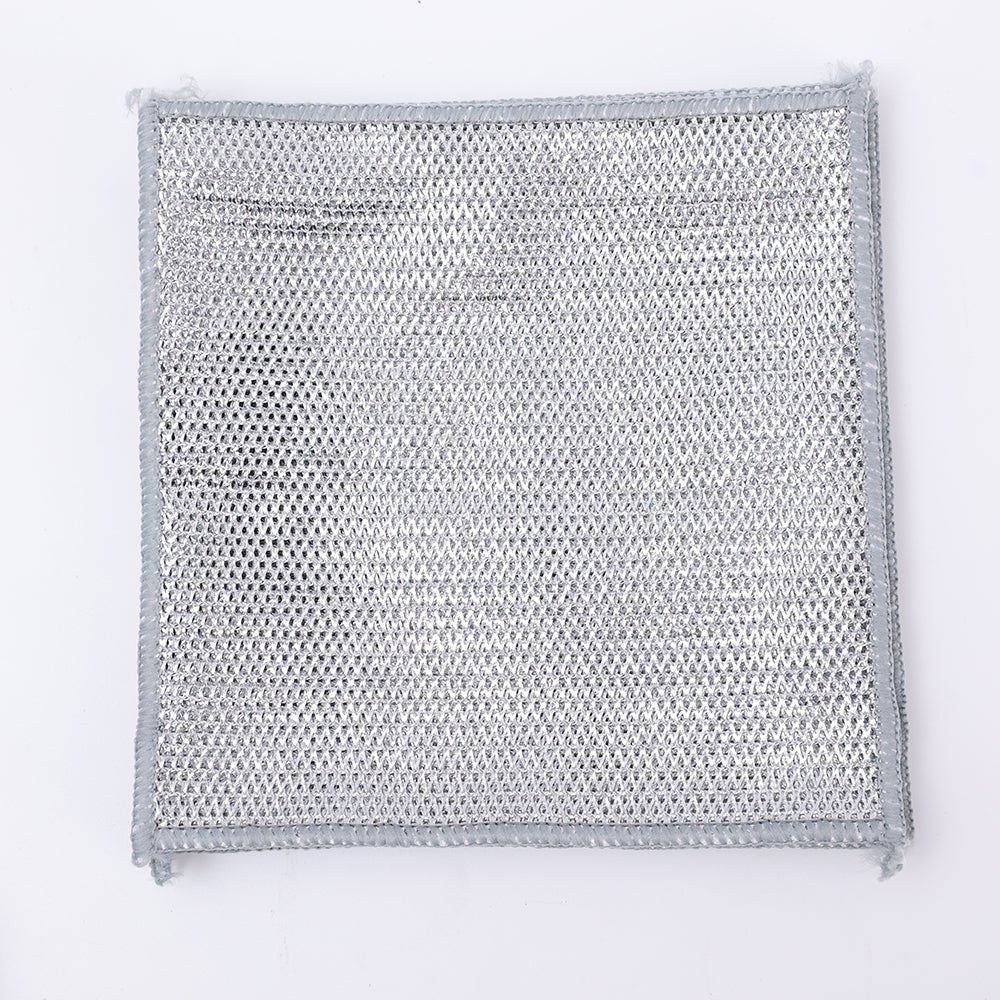 Metal Steel Wire Rags Cloth Kitchen Pot Pan Dishwashing Double - sided Dishcloth Home Mesh Cleaning Cloths Towels Scrubber Rag