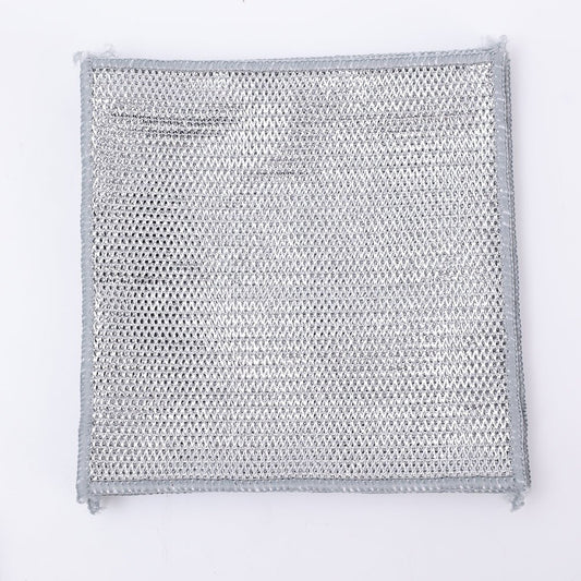 Metal Steel Wire Rags Cloth Kitchen Pot Pan Dishwashing Double - sided Dishcloth Home Mesh Cleaning Cloths Towels Scrubber Rag