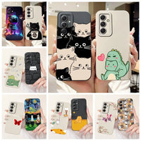 For Samsung Galaxy S24 FE Case SM - S721B Cute Fashion Cartoon Cover Soft TPU Phone Case For Samsung S24 FE S24FE Shell 6.7'' Bags - Chic Cart
