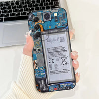 For Samsung Galaxy S24 FE Case SM - S721B Cute Fashion Cartoon Cover Soft TPU Phone Case For Samsung S24 FE S24FE Shell 6.7'' Bags - Chic Cart