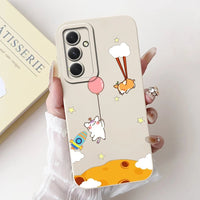 For Samsung Galaxy S24 FE Case SM - S721B Cute Fashion Cartoon Cover Soft TPU Phone Case For Samsung S24 FE S24FE Shell 6.7'' Bags - Chic Cart