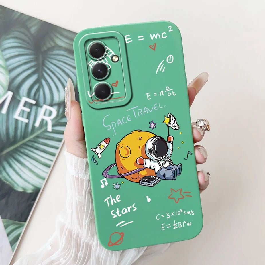 For Samsung Galaxy S24 FE Case SM - S721B Cute Fashion Cartoon Cover Soft TPU Phone Case For Samsung S24 FE S24FE Shell 6.7'' Bags - Chic Cart