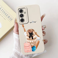 For Samsung Galaxy S24 FE Case SM - S721B Cute Fashion Cartoon Cover Soft TPU Phone Case For Samsung S24 FE S24FE Shell 6.7'' Bags - Chic Cart