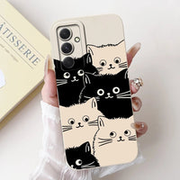 For Samsung Galaxy S24 FE Case SM - S721B Cute Fashion Cartoon Cover Soft TPU Phone Case For Samsung S24 FE S24FE Shell 6.7'' Bags - Chic Cart