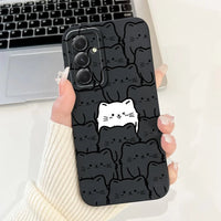 For Samsung Galaxy S24 FE Case SM - S721B Cute Fashion Cartoon Cover Soft TPU Phone Case For Samsung S24 FE S24FE Shell 6.7'' Bags - Chic Cart