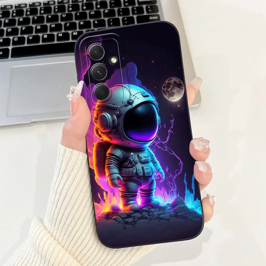 For Samsung Galaxy S24 FE Case SM - S721B Cute Fashion Cartoon Cover Soft TPU Phone Case For Samsung S24 FE S24FE Shell 6.7'' Bags - Chic Cart