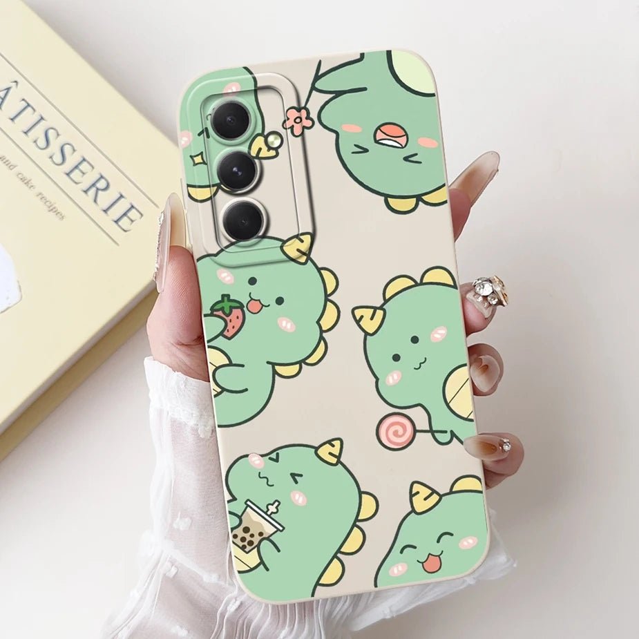 For Samsung Galaxy S24 FE Case SM - S721B Cute Fashion Cartoon Cover Soft TPU Phone Case For Samsung S24 FE S24FE Shell 6.7'' Bags - Chic Cart
