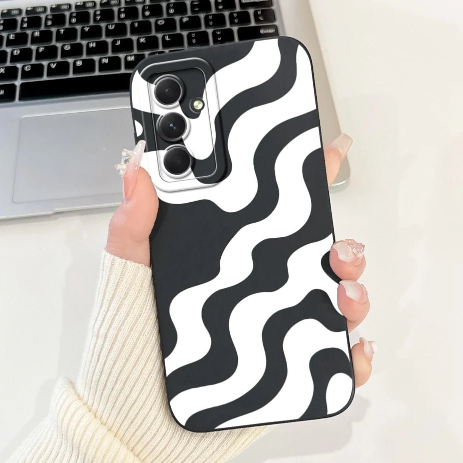 For Samsung Galaxy S24 FE Case SM - S721B Cute Fashion Cartoon Cover Soft TPU Phone Case For Samsung S24 FE S24FE Shell 6.7'' Bags - Chic Cart