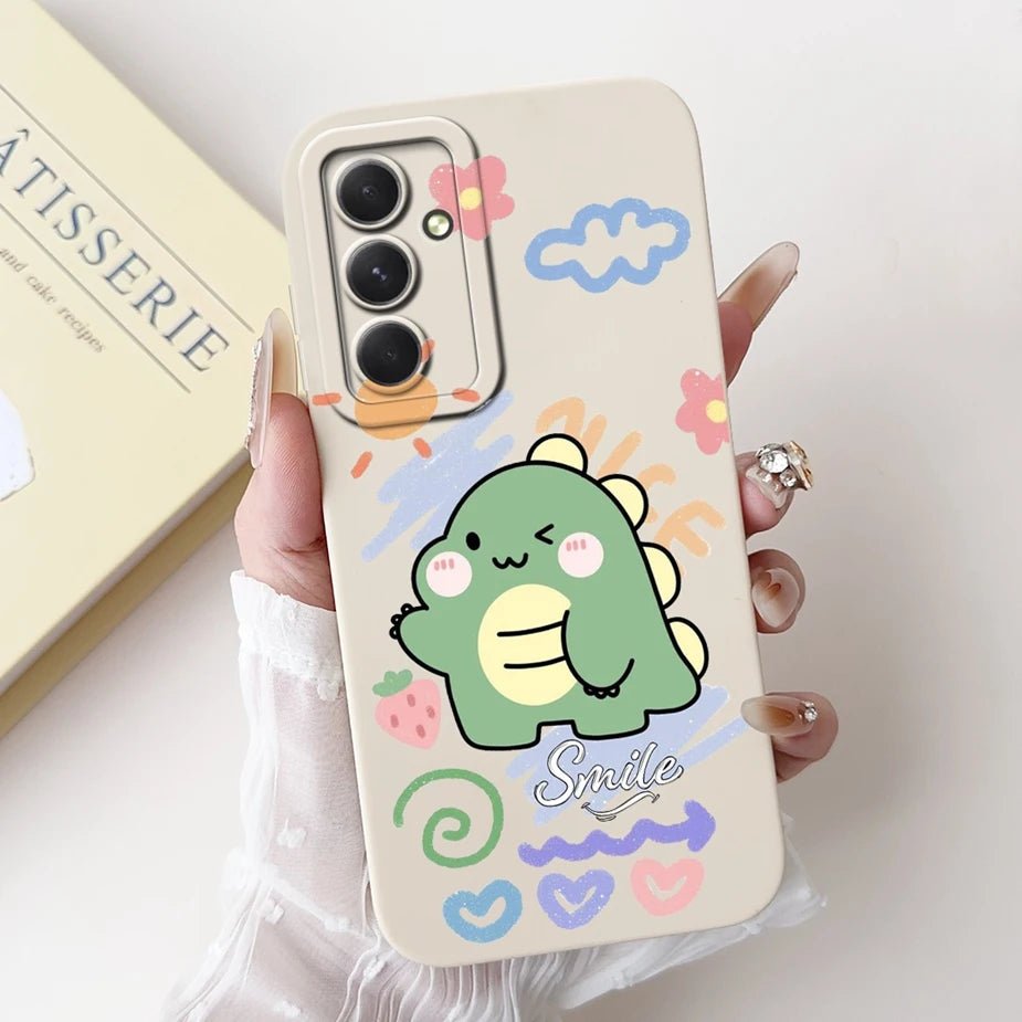 For Samsung Galaxy S24 FE Case SM - S721B Cute Fashion Cartoon Cover Soft TPU Phone Case For Samsung S24 FE S24FE Shell 6.7'' Bags - Chic Cart