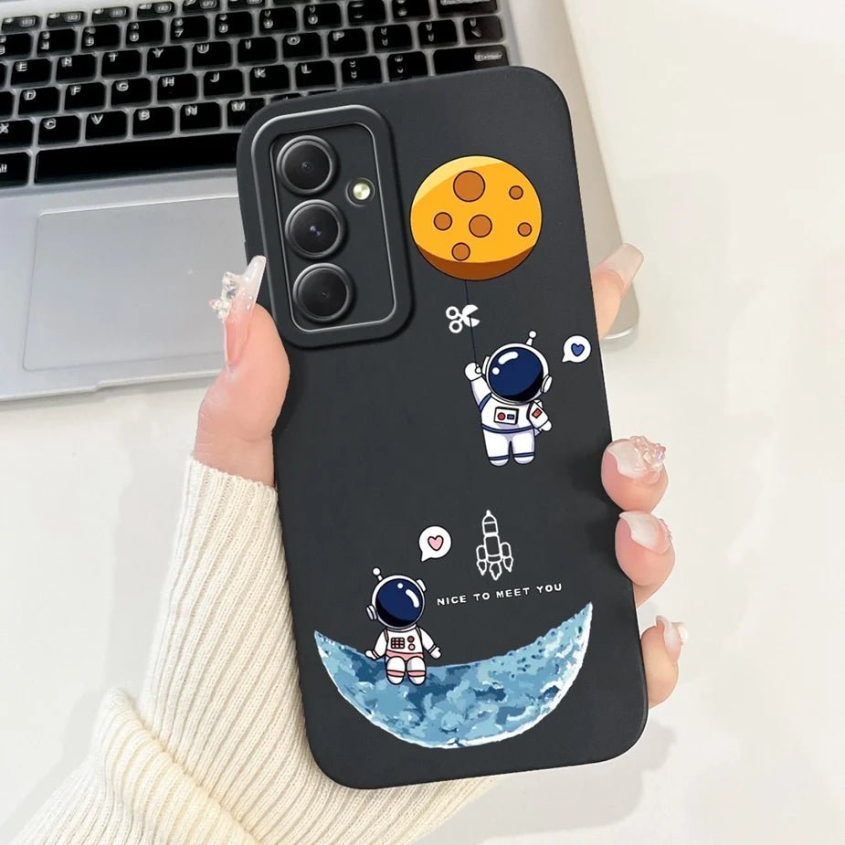 For Samsung Galaxy S24 FE Case SM - S721B Cute Fashion Cartoon Cover Soft TPU Phone Case For Samsung S24 FE S24FE Shell 6.7'' Bags - Chic Cart