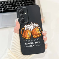 For Samsung Galaxy S24 FE Case SM - S721B Cute Fashion Cartoon Cover Soft TPU Phone Case For Samsung S24 FE S24FE Shell 6.7'' Bags - Chic Cart