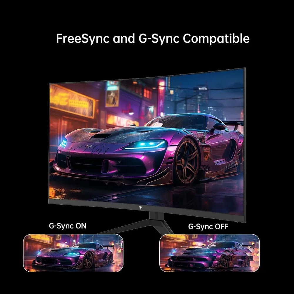 32 Inch FHD 1080p Curved Gaming Monitor - VA 1500R Curved Monitor, 165Hz 1ms MPRT, FreeSync & G - Sync, 122% sRGB - Chic Cart