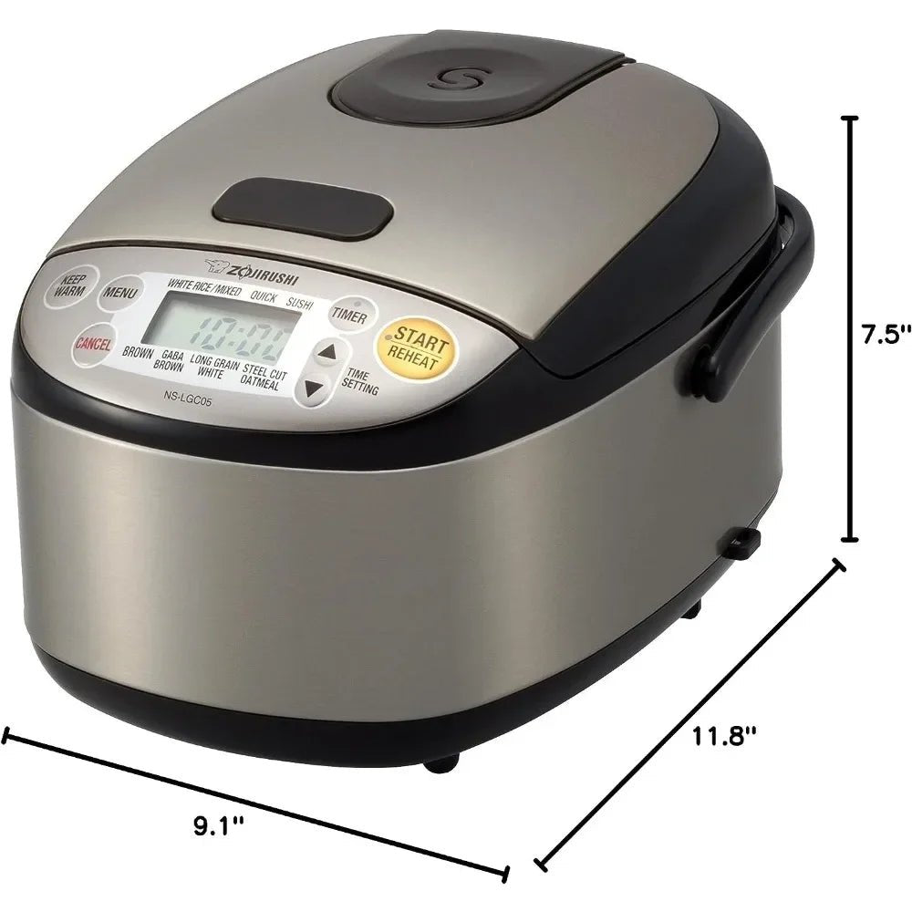 Rice Cooker & Warmer 3 - Cups (uncooked) Stainless Multicooker Kitchen Appliances Home - Chic Cart