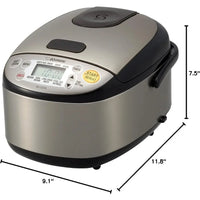 Rice Cooker & Warmer 3 - Cups (uncooked) Stainless Multicooker Kitchen Appliances Home - Chic Cart