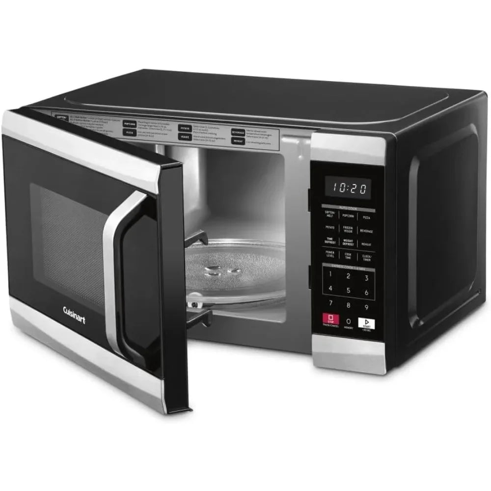 Stainless Steel Microwave Oven Kitchen Microwave Silver Electric Microvawe Appliances Home Microwave Oven - Chic Cart