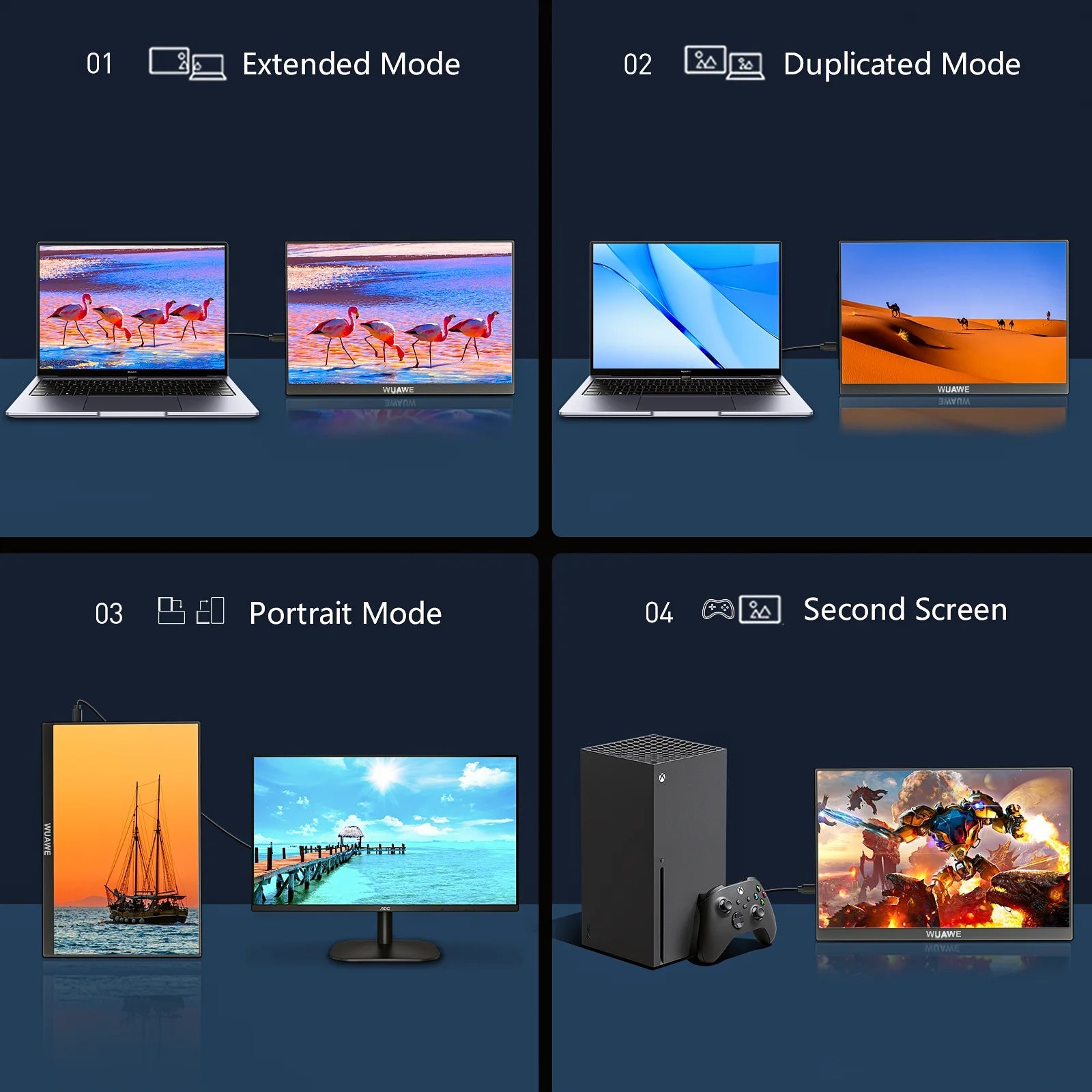 VEOUT Ultra - Portable 16inch 1920x1200 HD Monitor with Built - in Stand, HDR & Freesync, Plug - and - Play Connectivity for Smartphones - Chic Cart