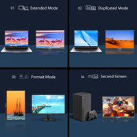 VEOUT Ultra - Portable 16inch 1920x1200 HD Monitor with Built - in Stand, HDR & Freesync, Plug - and - Play Connectivity for Smartphones - Chic Cart