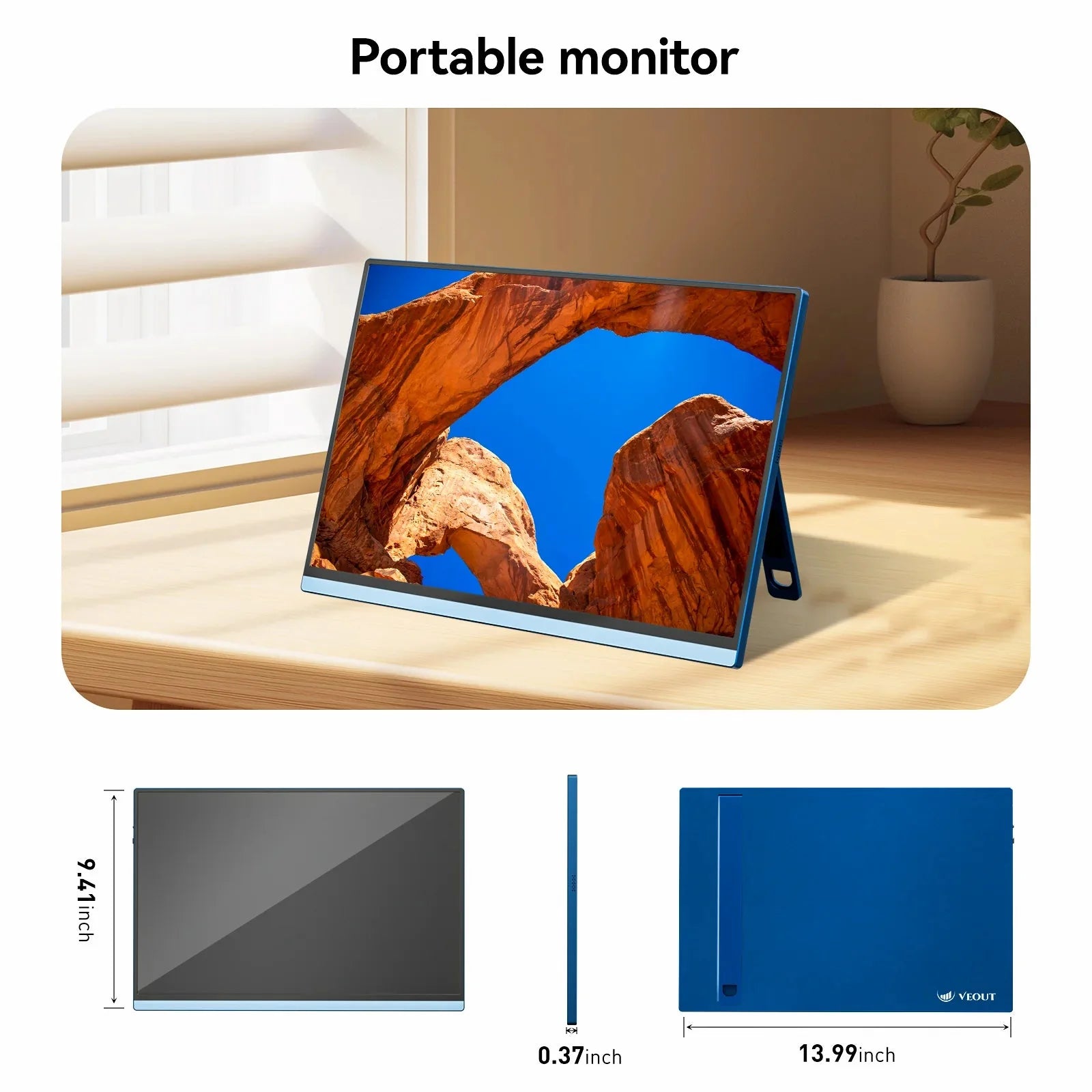 chic-cart-veout-16-60-red-united-states-veout-16-portable-monitor-1920-1200p-ips-16-10-laptop-monitor-with-usb-c-freesync-hdmi-gaming-monitor-featuring-a-kickstand-49025766588716