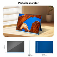 chic-cart-veout-16-60-red-united-states-veout-16-portable-monitor-1920-1200p-ips-16-10-laptop-monitor-with-usb-c-freesync-hdmi-gaming-monitor-featuring-a-kickstand-49025766588716