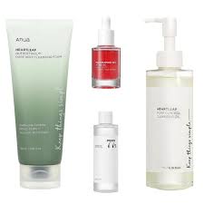 Anua Skincare Products Full Set Heartleaf Hydrating Toner Facial Cleanser Nicotinamide Essence Cleansing Oil Korean Skincare Set - Chic Cart 