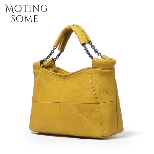 Motingsome Fashionable Women Shoulder Bags Cow Leather Saddle Bags Mini Tote Cute Messenger Luxury Lady Daily Purses 2024 New - Chic Cart