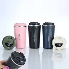 380/510ml Stainless Steel Coffee Cup Travel Thermal Mug Leak - Proof Thermos Bottle Tea Coffee Mug Office Business Style Thermos - Chic Cart