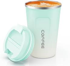 380/510ml Stainless Steel Coffee Cup Travel Thermal Mug Leak - Proof Thermos Bottle Tea Coffee Mug Office Business Style Thermos - Chic Cart