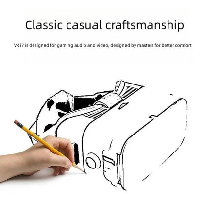 3D VR Glasses Headset Head - Mounted Adjustable VR For 4.7 - 6.1 Inches Android Smart Phones Virtual Reality Movie Game Helmet - Chic Cart
