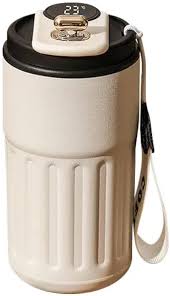 450ml Thermos Bottle Smart Display Temperature 316 Stainless Steel Vacuum Cup Office Coffee Cup Business Portable Thermal Mug - Chic Cart