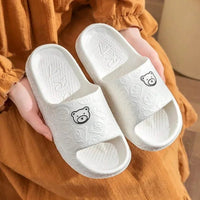 Summer Unisex Couple Cartoon Slippers Men Women Non - Slip Slides Parent - Children Outdoor Indoor Shoes Thick Bottom Sandals - Chic Cart