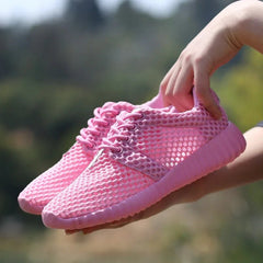 2020 New Mesh Women Flat Shoes Lightweight Women Sneakers Breathable Ladies Casual Shoes Chaussure Femme Calzado Mujer Plus Size - Chic Cart