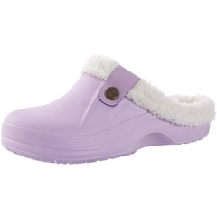 Litfun New Design Plush Garden Shoes Women Fur Clogs Slippers Non - Slips Cozy Fuzzy Home Slides Men Soft Furry Waterproof Slipper - Chic Cart