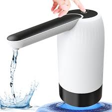 Kinscoter Rechargeable Portable Water Pump Mini Automatic Water Dispenser with Switch USB Charging for Universal 5 Gallon Bottle