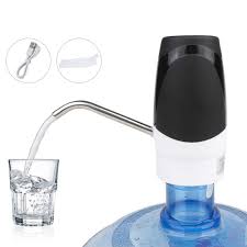 Kinscoter Rechargeable Portable Water Pump Mini Automatic Water Dispenser with Switch USB Charging for Universal 5 Gallon Bottle