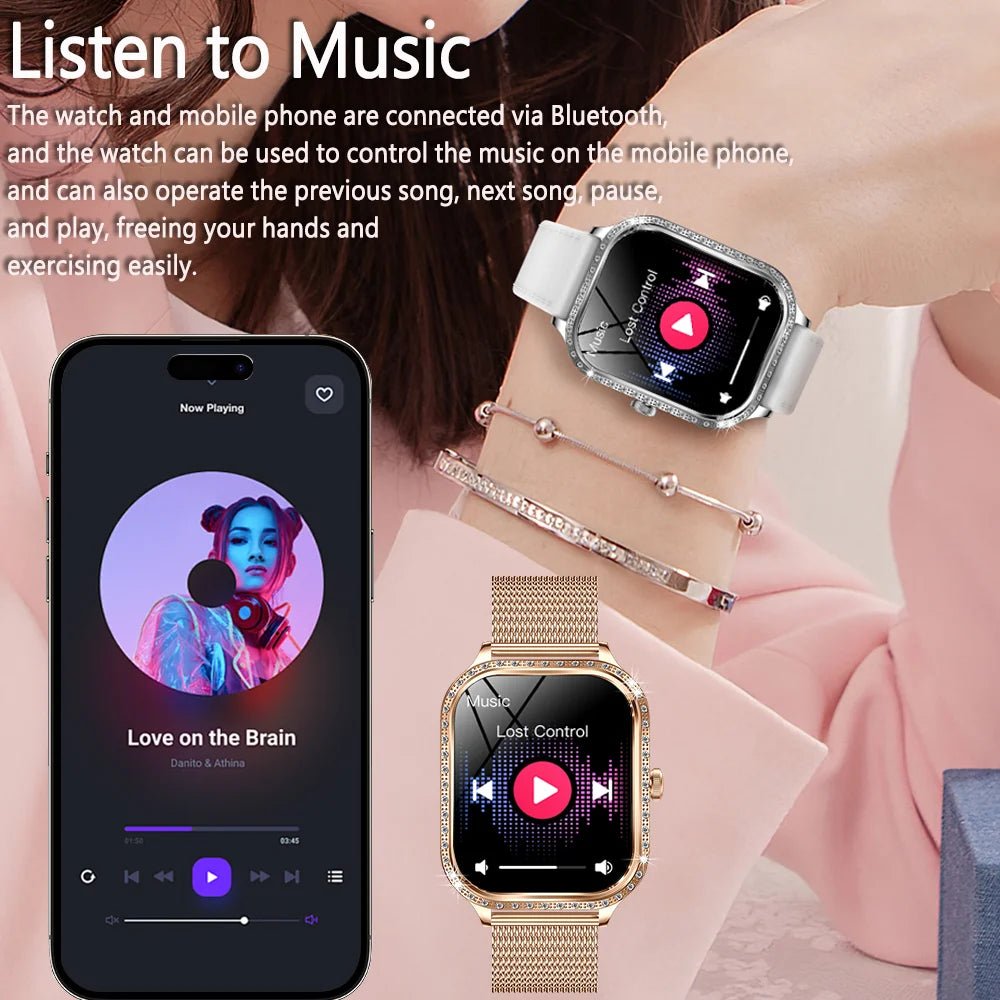New For HUAWEI FIT3 Smart Watch Women 1.75" HD Display Heart Rate Sport Fitness IP68 Waterproof BT Call Smartwatch For Lady Gift - Chic Cart AMI Cart