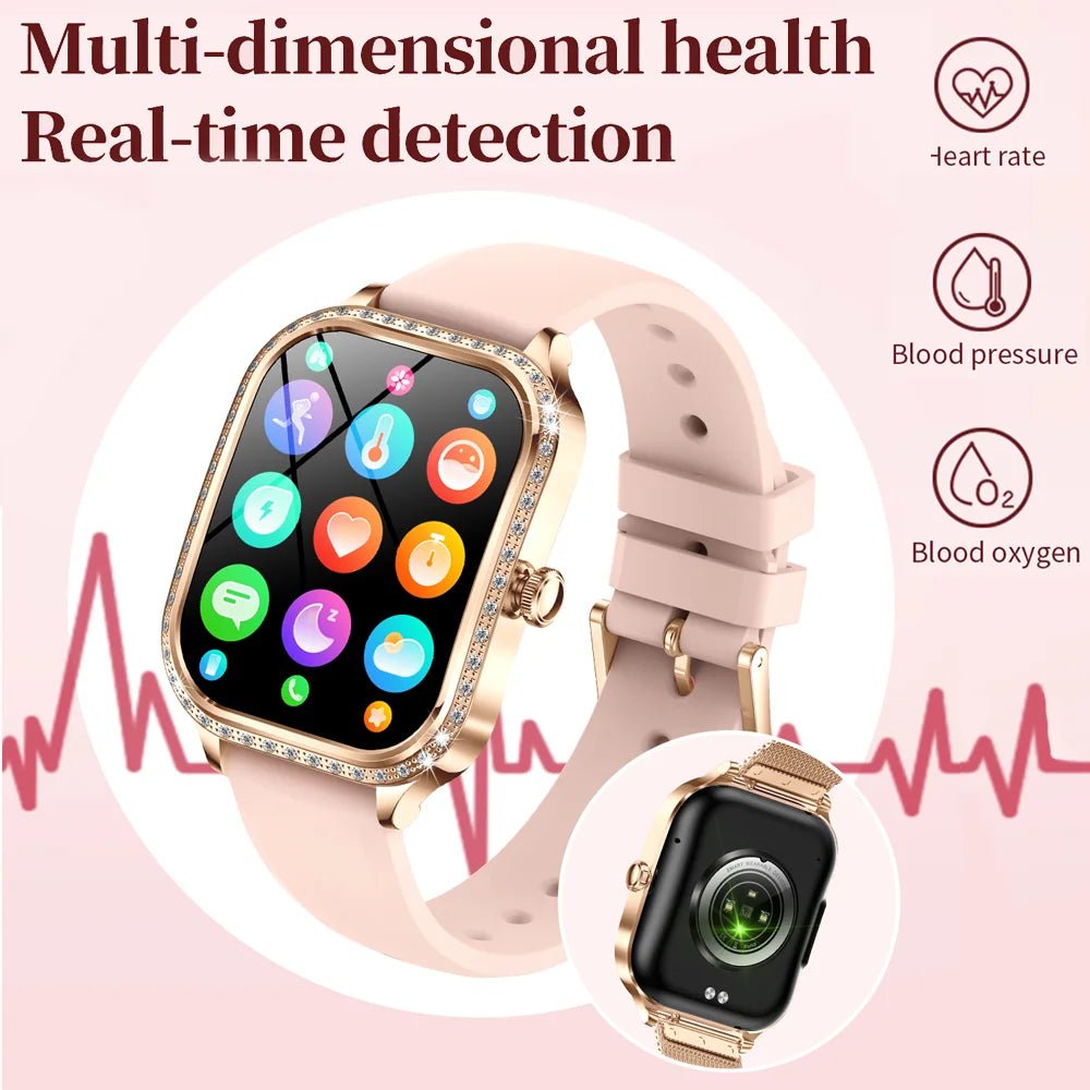 New For HUAWEI FIT3 Smart Watch Women 1.75" HD Display Heart Rate Sport Fitness IP68 Waterproof BT Call Smartwatch For Lady Gift - Chic Cart AMI Cart