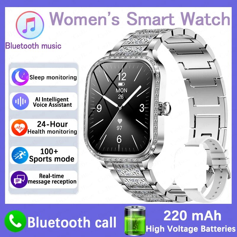 New For HUAWEI FIT3 Smart Watch Women 1.75" HD Display Heart Rate Sport Fitness IP68 Waterproof BT Call Smartwatch For Lady Gift - Chic Cart AMI Cart