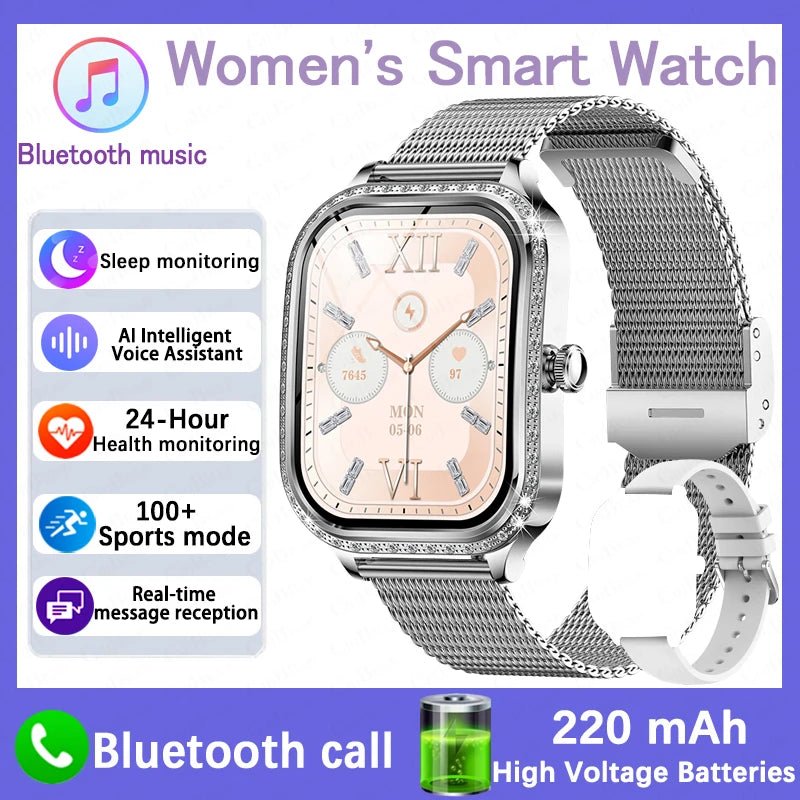 New For HUAWEI FIT3 Smart Watch Women 1.75" HD Display Heart Rate Sport Fitness IP68 Waterproof BT Call Smartwatch For Lady Gift - Chic Cart AMI Cart